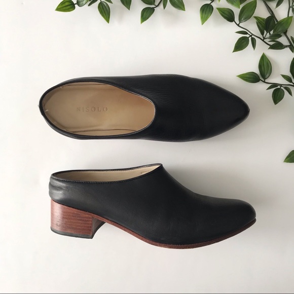 Nisolo Shoes - Nisolo Leather Sofia Heeled mule